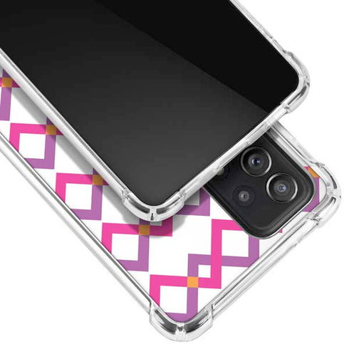 Chevron White Out Galaxy A72 5G Clear Case